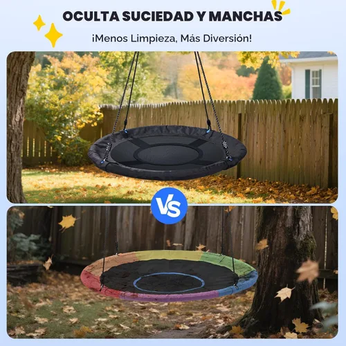Miniatura 3 de Trekassy - Columpio de árbol de 40.0 in, soporta 700 lb, para niños, adultos, 900D, Oxford, resistente al agua con 2 piezas de correas para colgar