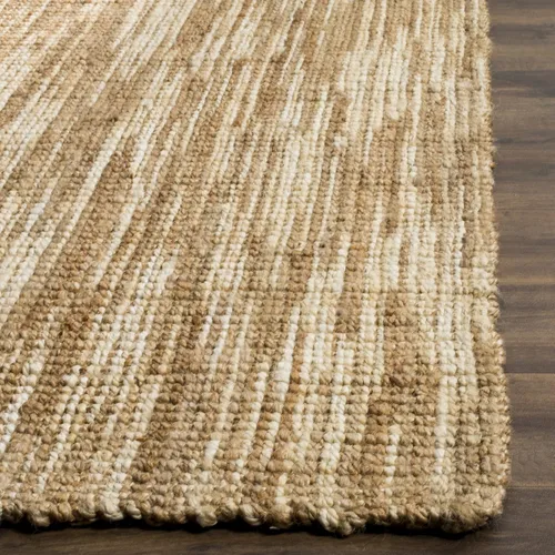 Miniatura 4 de SAFAVIEH Natural Fiber Collection - Alfombra decorativa de 3 x 5 pies, natural y crema, yute hecho a mano, ideal para zonas de alto tráfico