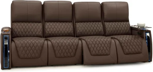 Miniatura 10 de Seatcraft Apex Zero-Gravity CoolZero - Asiento de cine en casa de cuero italiano, reposacabezas eléctrico, lumbar eléctrico, reclinable eléctrico