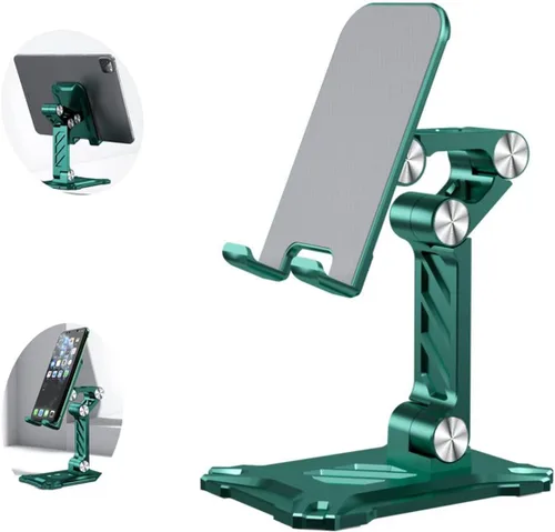 Miniatura 6 de Soporte de teléfono para escritorio. Soporte plegable para teléfono móvil de escritorio con ángulo ajustable en altura, soporte portátil