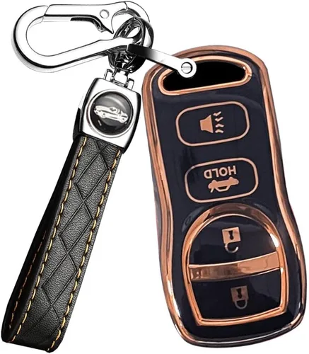 Miniatura 12 de ontto Funda para llavero de automóvil de TPU de 3 botones para Nissan Altima Maxima 350Z Armada Quest Sentra para Infiniti EX35 FX35 FX45 2002-2006