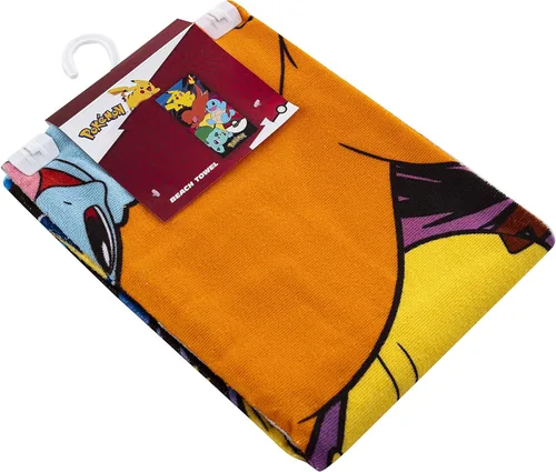 Miniatura 3 de NORTHWEST Pokemon - Toalla de playa Pikachu Charmander Squirtle Bulbasaur, suave y absorbente, 30 x 60 pulgadas, Pokémon atardecer (paquete de 6)