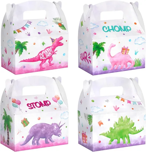 Miniatura 14 de WERNNSAI Paquete de 12 cajas de regalo de fiesta de cumpleaños, decoraciones de fiesta de feliz cumpleaños, cajas de dulces para niñas y niños