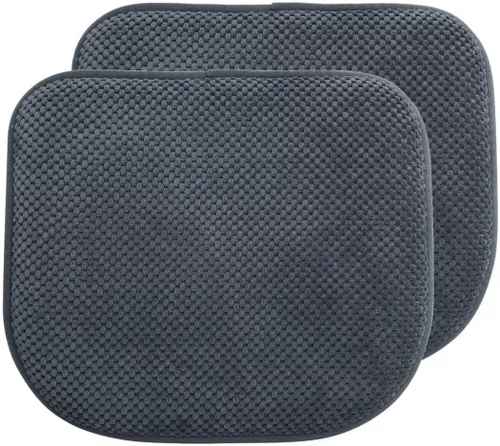 Miniatura 23 de Cojines de asiento de espuma marrón para sillas de cocina, almohadillas para sillas de comedor, paquete de 6 cojines antideslizantes para asientos