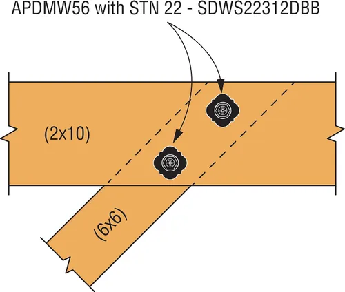 Miniatura 8 de Simpson Strong-Tie APDMW56 Outdoor Accents Mission Collection ZMAX, arandela decorativa con recubrimiento de polvo negro (paquete de 24)