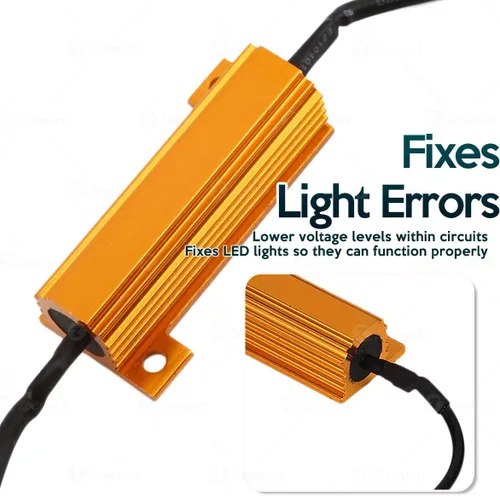 Miniatura 3 de Zone Tech 8 unidades de carga de resistencias ledes para direccional o para placa de auto de 50W 6Ohm ledes