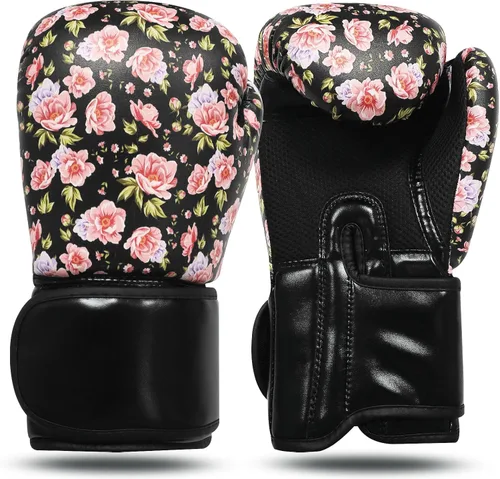 Miniatura 10 de FINGER TEN Guantes de boxeo para mujeres, para entrenamiento de boxeo profesional, saco pesado, artes marciales mixtas, sparring, kickboxing