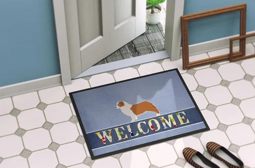 Miniatura 4 de Caroline's Treasures BB5537MAT - Felpudo de bienvenida de perro pastor australiano de 18 x 27 pulgadas, tapete para puerta delantera