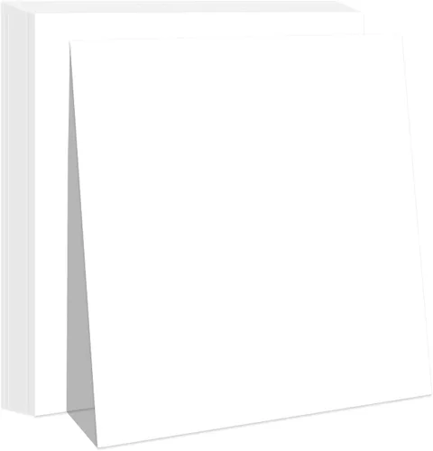 Miniatura 10 de Cartulina blanca 12x12 - 24 hojas de papel de cartulina, Goefun papel de cartulina blanca de 80 lb para hacer tarjetas, Cricut, manualidades, Blanco