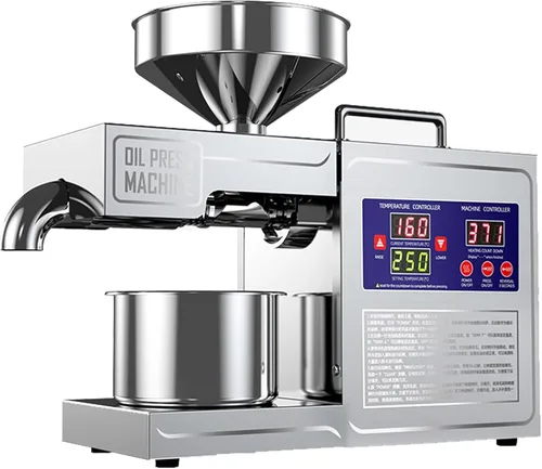 Máquina de prensa de aceite Máquina de prensa en frío para extracción de aceite eléctrica, máquinas de prensa de calor de 820 w utilizadas para