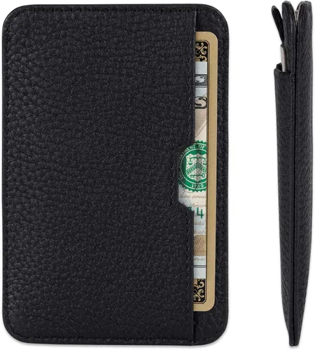 Miniatura 39 de Vaultskin CHELSEA - Cartera de piel delgada con bloqueo RFID para hombre, tarjetero minimalista con bolsillo frontal
