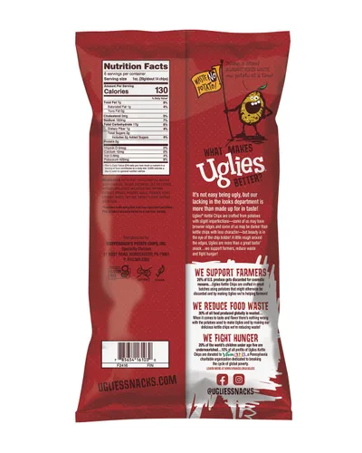 Miniatura 3 de UGLIES Patatas fritas cocidas en hervidor de agua, aperitivos sin gluten, patatas fritas Kosher, aperitivos sin OMG para niños u oficina, aperitivos