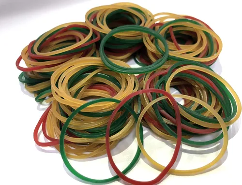 Bandas de goma, tamaño 16, banda de goma colorida (2 1/2 pulgadas x 1/16 pulgadas), bandas elásticas #16 duraderas sin látex, bandas de goma a Talla