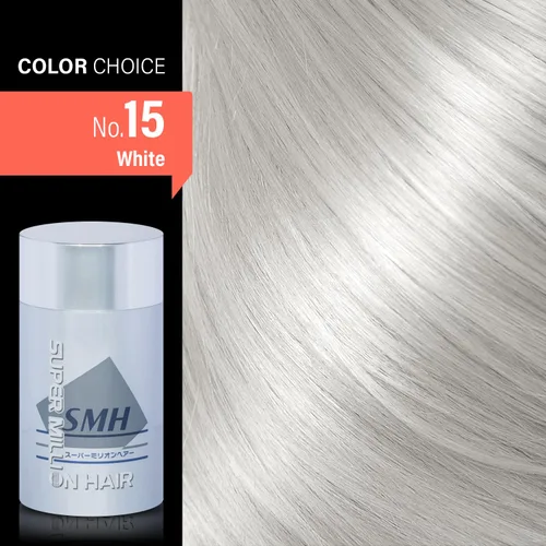 Miniatura 4 de Super Million Hair Fibras de construcción – 0.55 onzas (0.53 oz) (blanco), espesante para cabello adelgazante, polvo natural, agua, viento, a prueba