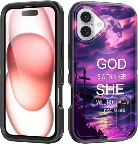 Miniatura 116 de Funda para iPhone Air con soporte integrado, a prueba de golpes, polvo y caídas, 3 capas, grado militar, funda protectora para iPhone Air de 6.5