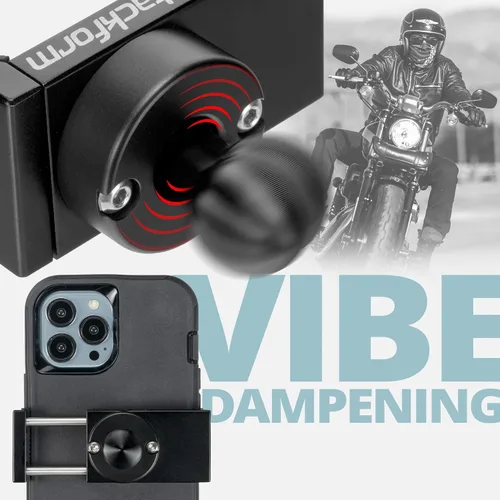 Miniatura 2 de Tackform Enduro 20MAXX Vibe - Soporte para teléfono, amortiguación de vibraciones, tensión de resorte optimizada para motocicletas y SXS terreno
