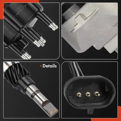 Miniatura 8 de Distribuidor de encendido A-Premium con tapa y rotor compatible con Jeep Grand Cherokee, Cherokee 1994-1997, Wrangler 1994-1995 1997, 4.0L