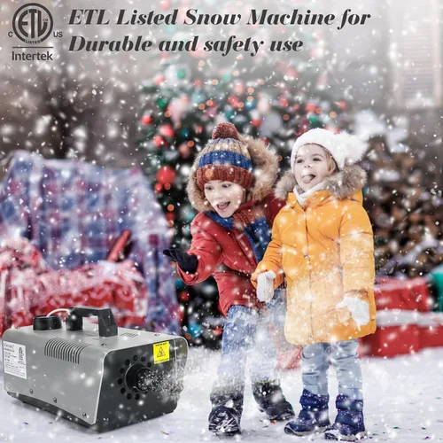 Miniatura 3 de blessny Máquina de nieve de alta velocidad, control remoto con cable, portátil, máquina de copo de nieve artificial de alta calidad para fiestas