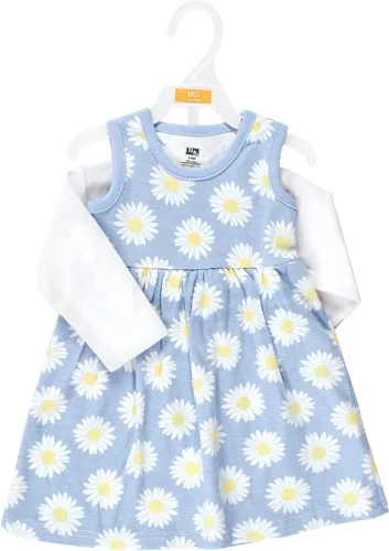 Miniatura 2 de Hudson Baby - Conjunto de vestido y cárdigan de algodón para bebé niña