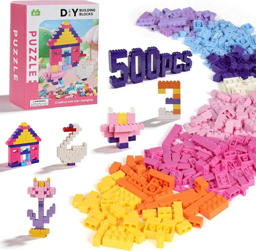 Miniatura 10 de Lekebaby Juego clásico de ladrillos de construcción de 604 piezas para niños, juego creativo, compatible con todas las principales marcas, juguete