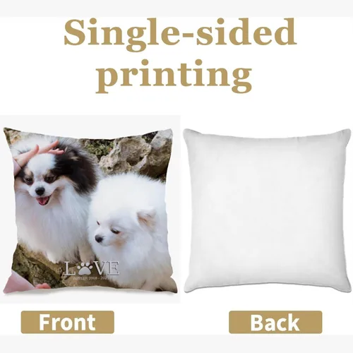 Miniatura 2 de One Photo Personalized Sofa Pillow Case with Custom Message enriching Your Home Style While Providing a Warm and Memorable Gift idea
