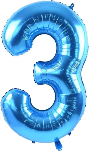 Miniatura 13 de TONIFUL Globo azul de números grandes de 40 pulgadas 0-9 de aluminio Mylar gran número 0 globo digital 0 para graduación 2026, fiesta de cumpleaños