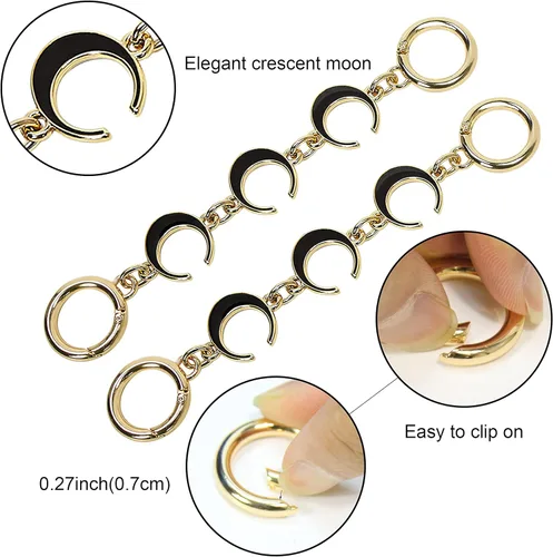 Miniatura 5 de SONGKISSZQ Extensor de correa para bolso, cadena extensora de bolsa, extensor de cadena para bolso, bolso de mano, bolsa de hombro
