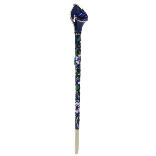 Miniatura 9 de Happyyami Pinzas para el pelo de boda Retro Cloisonne Metal aleación pelo palillo decorativo fiesta disfraz accesorios para el cabello damas mujeres