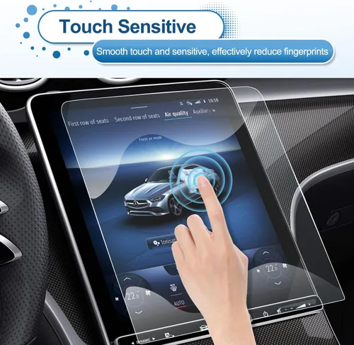 Miniatura 5 de Protector de pantalla para Mercedes C300 (2022-2026)/GLC300 (2023-2026) para Mercedes Pantalla Táctil de 11.9 pulgadas, Vidrio Templado 9H 2024 2025