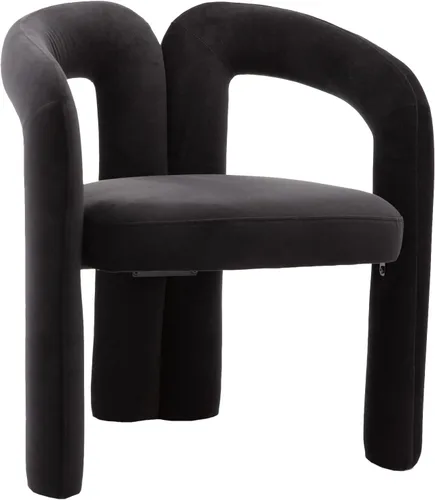 Miniatura 5 de Juego de 2 sillas de comedor modernas, de diseño contemporáneo, silla decorativa tapizada de tela Boucle, cómoda silla auxiliar para cocina