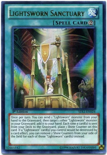 YU-GI-OH! - Santuario desgastado por la luz (SDLI-EN024) - Cubierta de estructura: Reino de la Luz - 1ª Edición - Ultra Raro