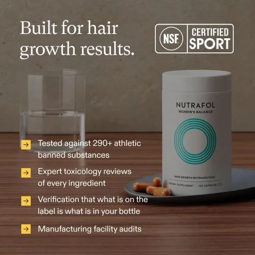 Miniatura 11 de Nutrafol Suplementos para el Crecimiento del Cabello Women's Balance para Mujeres, Edades 45 y Más, Clínicamente Probados para Cabello Visiblemente