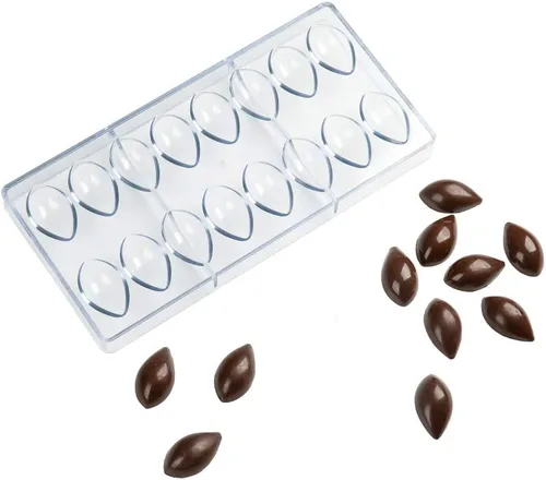 Miniatura 37 de Restaurantware Pastry Tek - Moldes de postre de 10.8 x 5.3 pulgadas, 10 moldes de cilindro rígido para chocolate, 24 cavidades, aptos