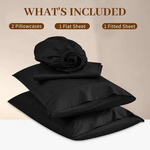Miniatura 7 de Bedlifes Sábanas de algodón egipcio de 1000 hilos, tamaño Queen, 4 piezas con bolsillo profundo de 16 pulgadas, ropa de cama ultrasuave refrescante
