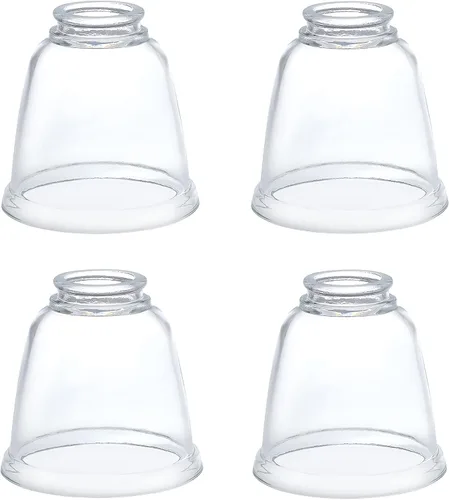 Aspen Creative 23127-4 - Pantalla de cristal de repuesto para ventilador de techo transparente, 2-1/8 pulgadas, 4-5/8 pulgadas de diámetro x 4-1/2