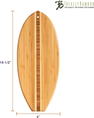 Miniatura 7 de Tabla Totally Bamboo de bambú para cortar y servir, en forma de caballo de mar