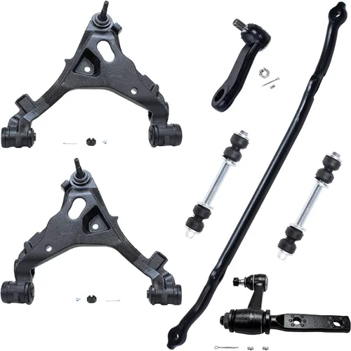 Miniatura 342 de Detroit Axle - Kit de extremo delantero para Chrysler 300 Dodge Charge Challenger 2011-2023, 2 brazos de control inferiores traseros 2 rótulas