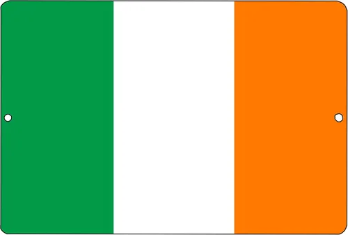 Bandera irlandesa Metal Tin Sign Decoración de pared Hombre Cueva Bar Irlanda