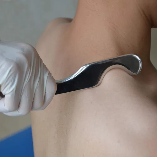 Miniatura 7 de IASTM Tool Gua Sha - Juego de 6 raspadores musculares de acero inoxidable para terapia de tejidos blandos y reducir brazos, piernas, espalda