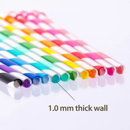 Miniatura 2 de Cupture popotes 12 Color Striped