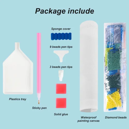 Miniatura 7 de WSLWXSHM Kits de pintura de diamantes para adultos, kits de arte de diamantes redondos de rana, pintura 5D con diamantes, manualidades