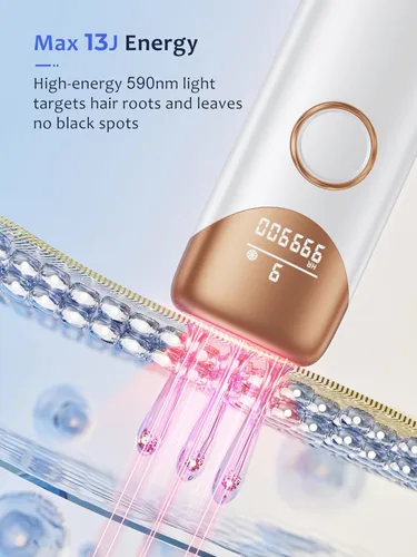 Miniatura 3 de Ubroo Depilación láser, dispositivo de depilación IPL con enfriamiento de hielo de 41.0 °F, depilación láser en casa para mujeres y hombres, uso