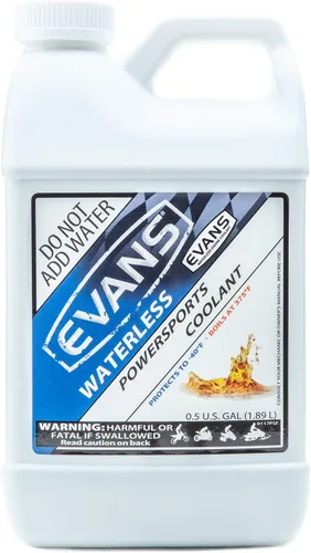 EVANS Refrigerante EC72064 Powersports Refrigerante de motor sin agua, 1/2 galón