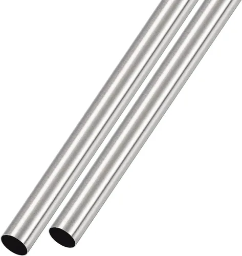 METALLIXITY Tubo de acero inoxidable 304 (0.394 in de diámetro x 0.008 in de pared T x 11.811 in de largo), 2 piezas, tubo recto - para muebles del