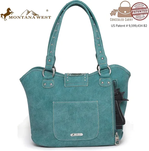 Miniatura 6 de Montana West - Bolso estilo tote occidental para mujeres, bolso de hombro con grabado. Bolsos y carteras para damas