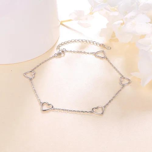 Miniatura 3 de Daochong - Tobillera de plata esterlina S925 ajustable, para mujer