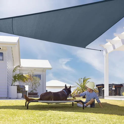 Miniatura 2 de Kit de vela de sombra premium Coolaroo - 95% de bloqueo UV, acabado mate de lujo de grado comercial con estructura de acero inoxidable para Pizarra