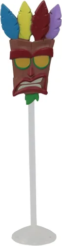 Miniatura 10 de Crash Bandicoot Bandai Figuras de acción 4 unidades con máscara Paquete de 4 juguetes de 4.3 in con máscara y accesorios de soporte Figuras