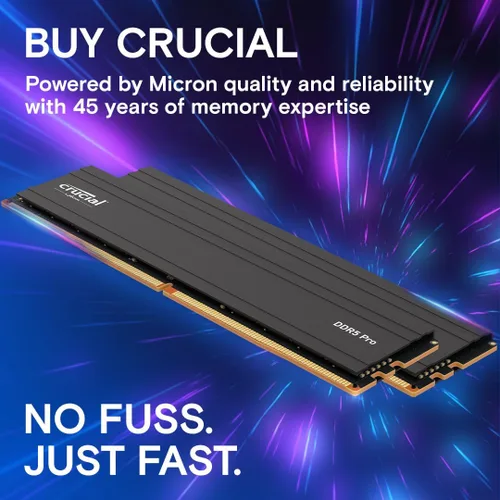 Miniatura 6 de Crucial Pro CP2K16G56C46U5 - Kit de Memoria para computador de escritorio RAM 32GB (2x16GB), 5600MHz (o 5200MHz o 4800MHz) DDR5 UDIMM de 288 pines
