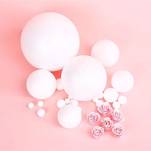 Miniatura 5 de FFchanhe - Paquete de 40 bolas de espuma de 3 pulgadas para manualidades, bolas de espuma de poliestireno, para proyectos escolares, bodas, Navidad